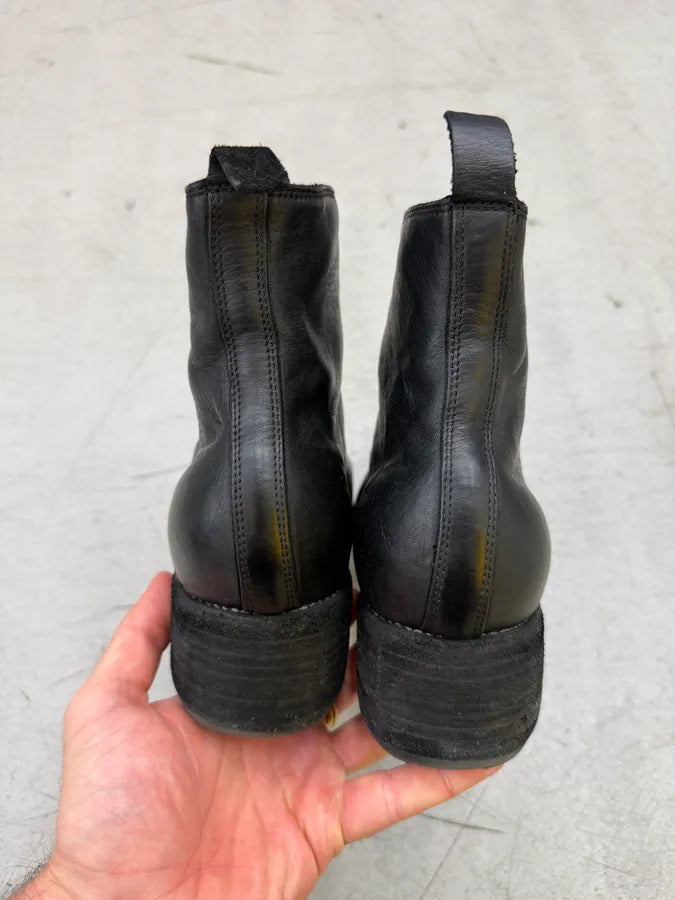 Guidi Black Front Zip Horse Leather Boots UMiaxZr 5