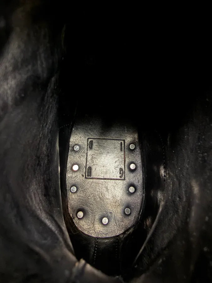 Guidi Black Front Zip Horse Leather Boots UMiaxZr 8