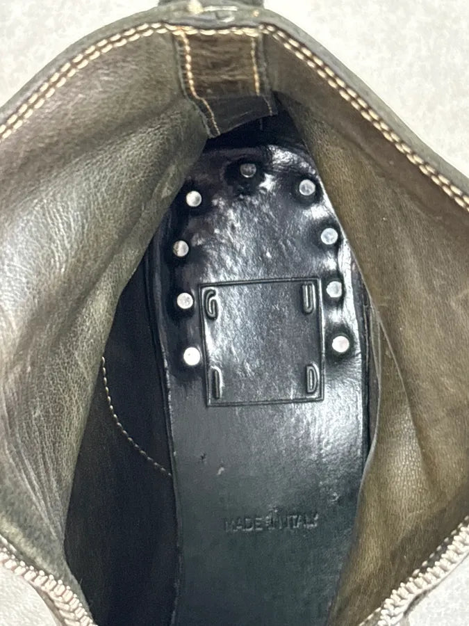 Guidi Horse Leather Dark Green Zip Boots FnciZQo 8