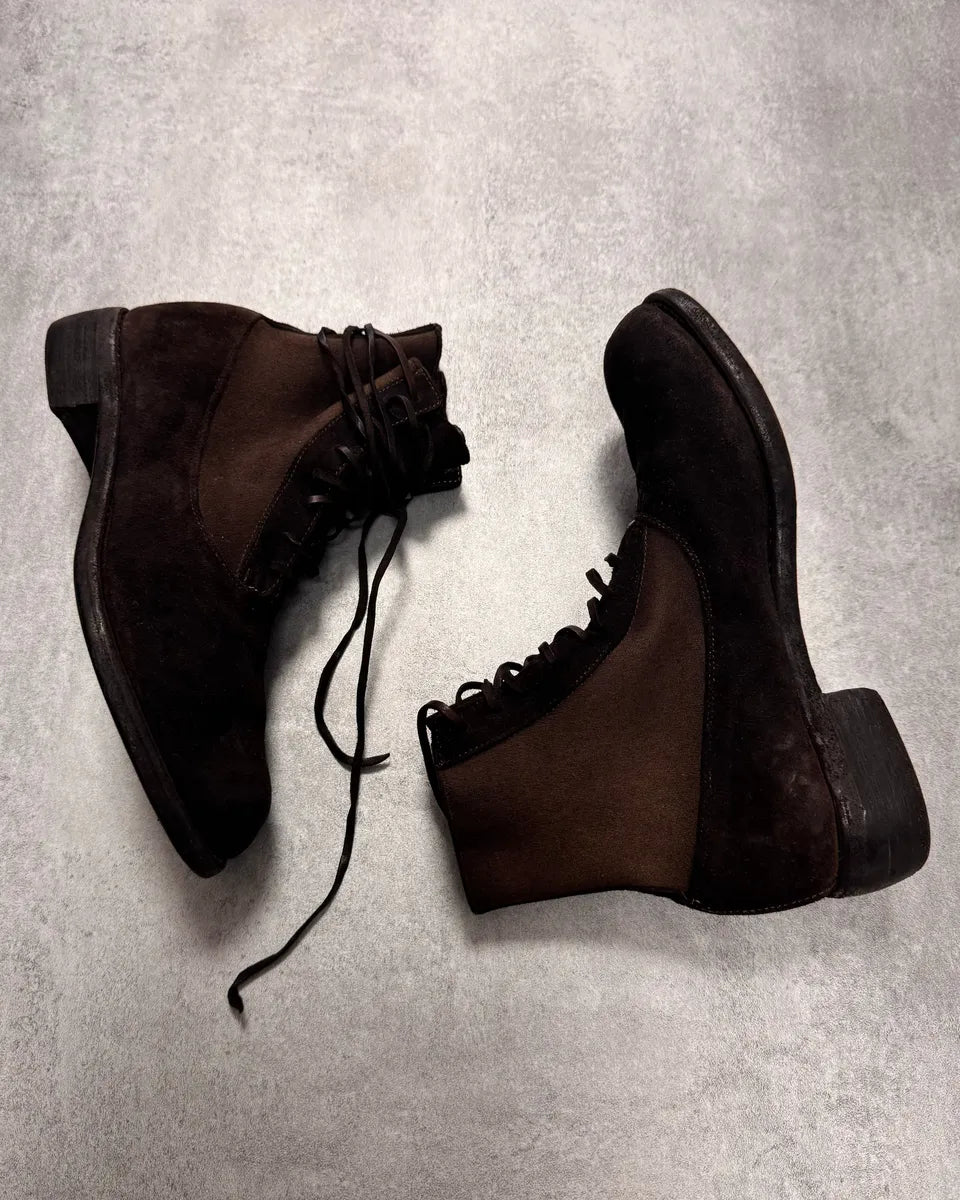 Guidi Lace-Up Brown Suede Leather Ankle Boots kiAFYqN 2