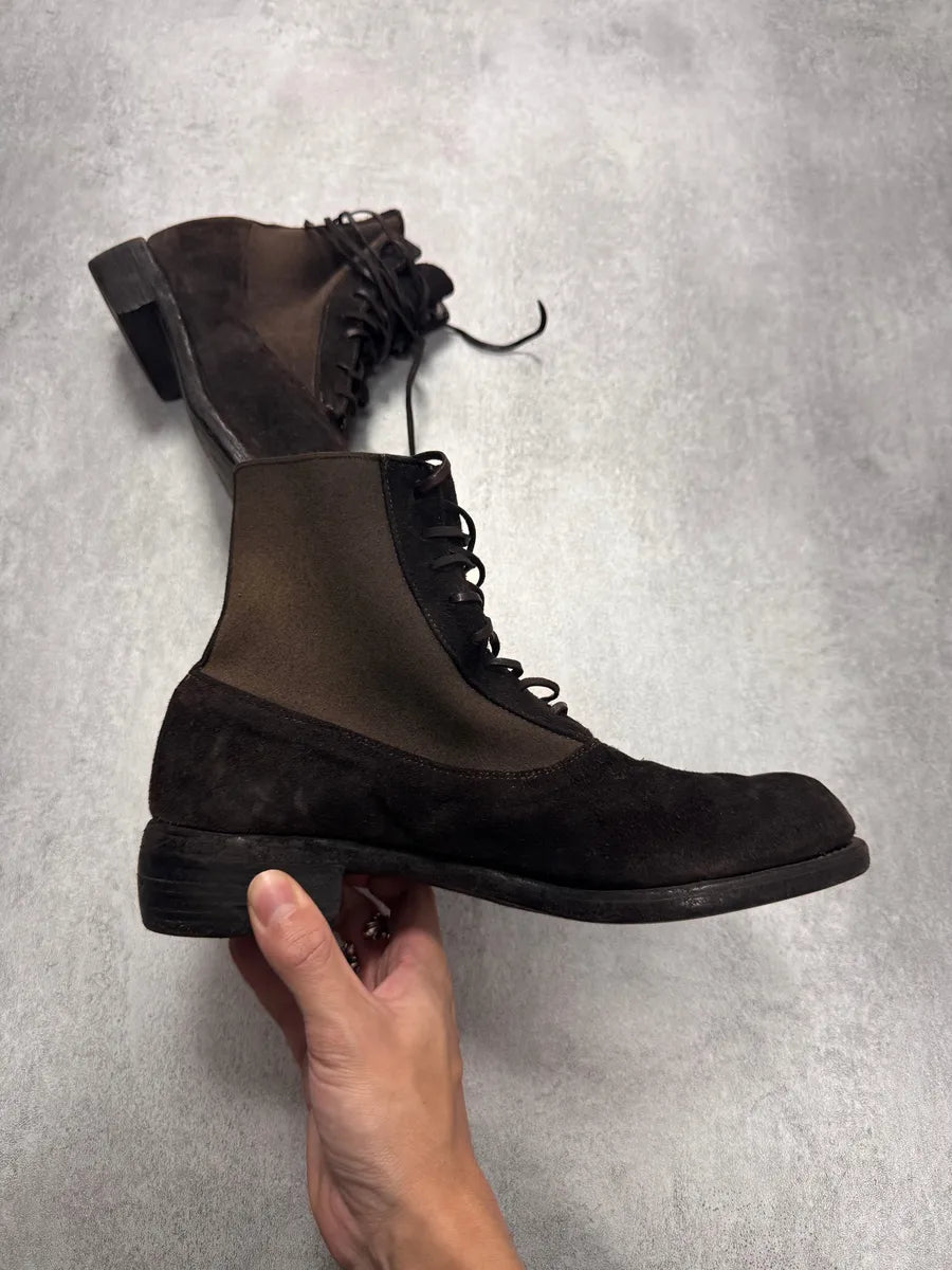 Guidi Lace-Up Brown Suede Leather Ankle Boots kiAFYqN 5