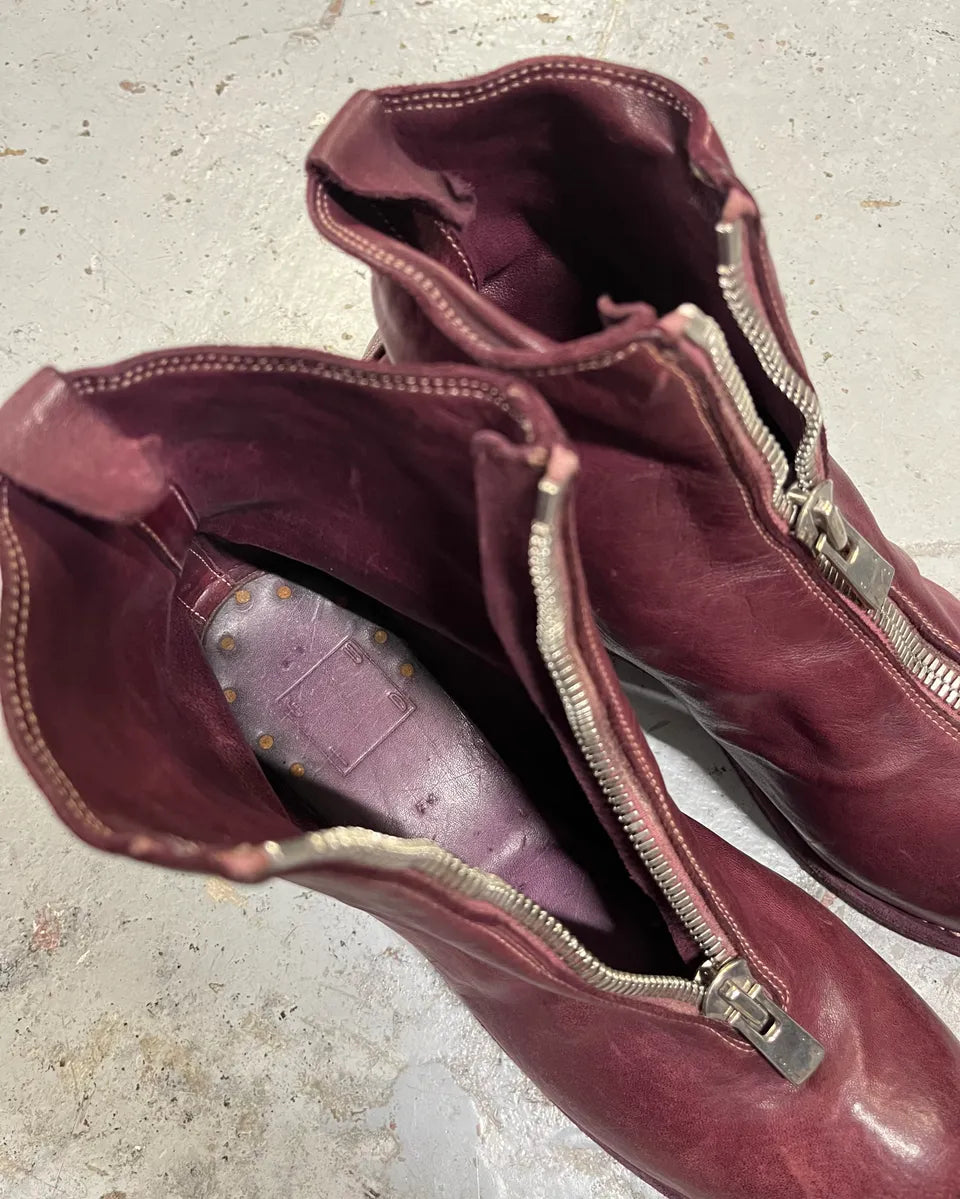 Guidi PL1 Bordeaux Horse Leather Boots LnRBpQo 5