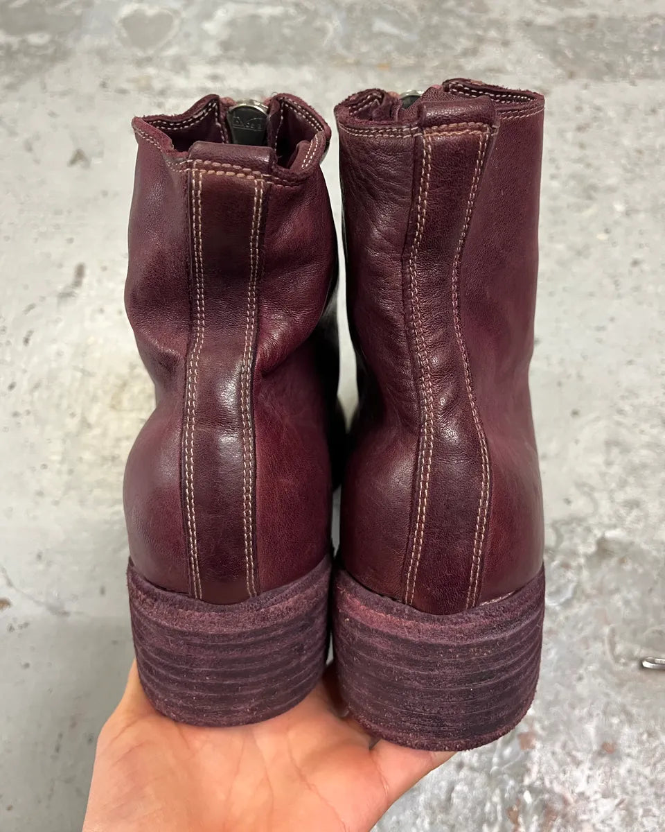 Guidi PL1 Bordeaux Horse Leather Boots LnRBpQo 8