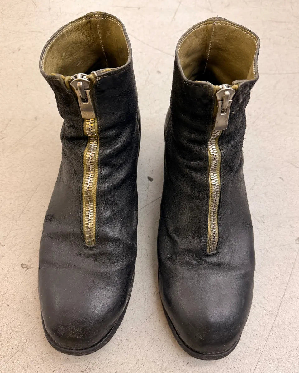 Guidi PL1 Front Zip Black Horse Leather Boots xoWSjgI 2