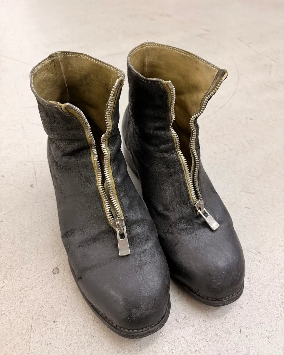 Guidi PL1 Front Zip Black Horse Leather Boots xoWSjgI 3