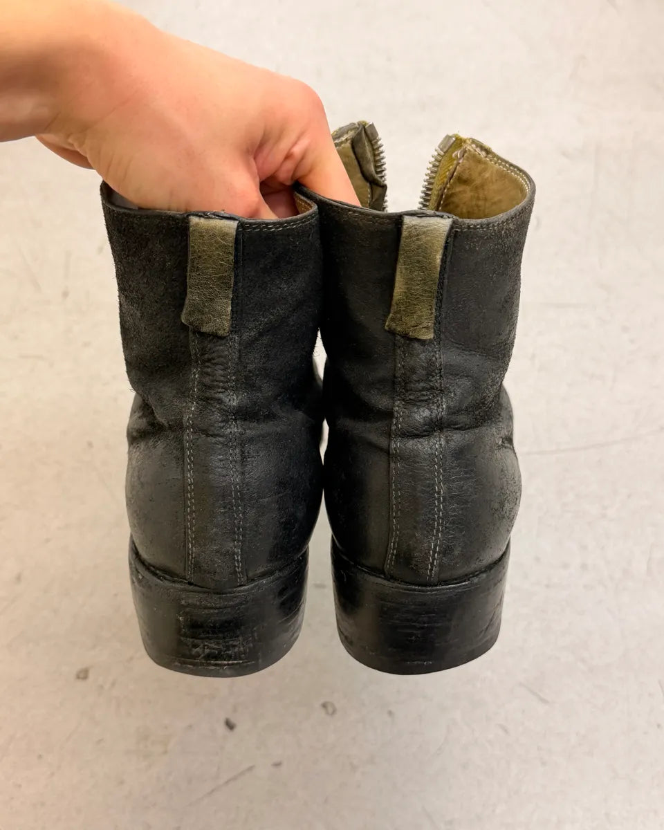 Guidi PL1 Front Zip Black Horse Leather Boots xoWSjgI 7