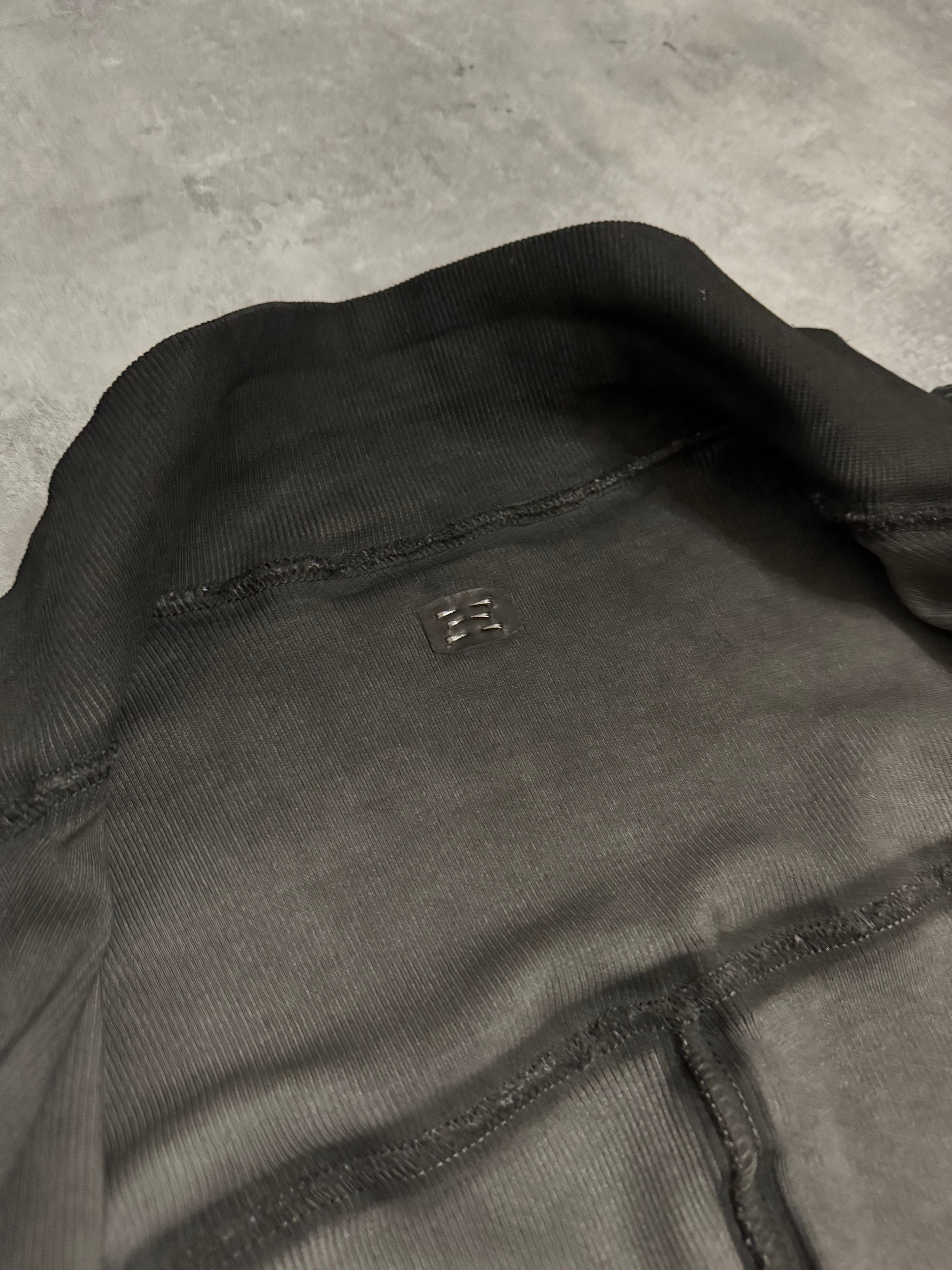 Isaac Sellam Humanoid Bande-Rib-Plomb Brut Zip-up Sweater (L/XL) - 5