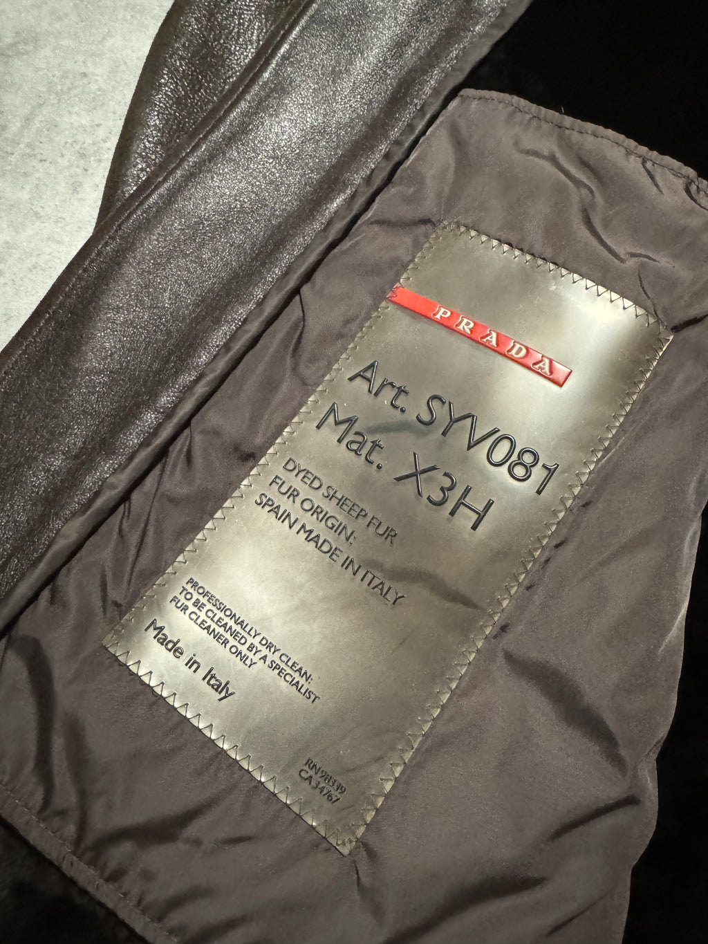 2000s Prada Imperialist Fur Brown Leather Jacket (M) - 5