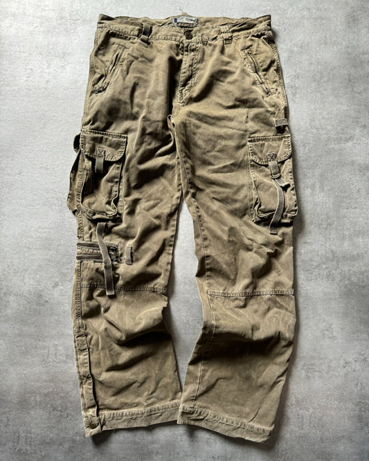 2000s Gete Cargo Olive Utility Pants  (L) - 1