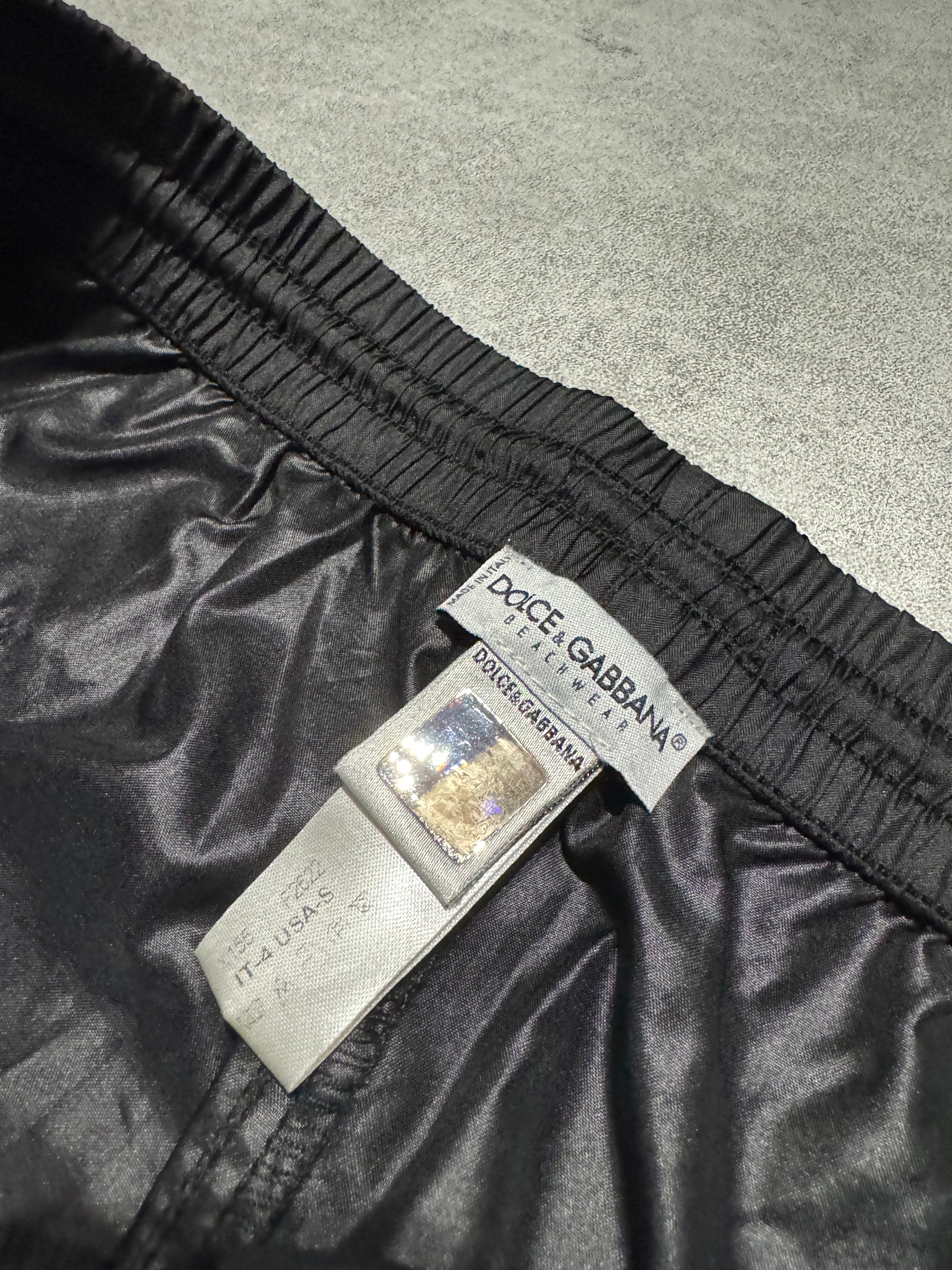 2000s Dolce & Gabbana Black Cozy Straight Jogging Pants (M) - 6