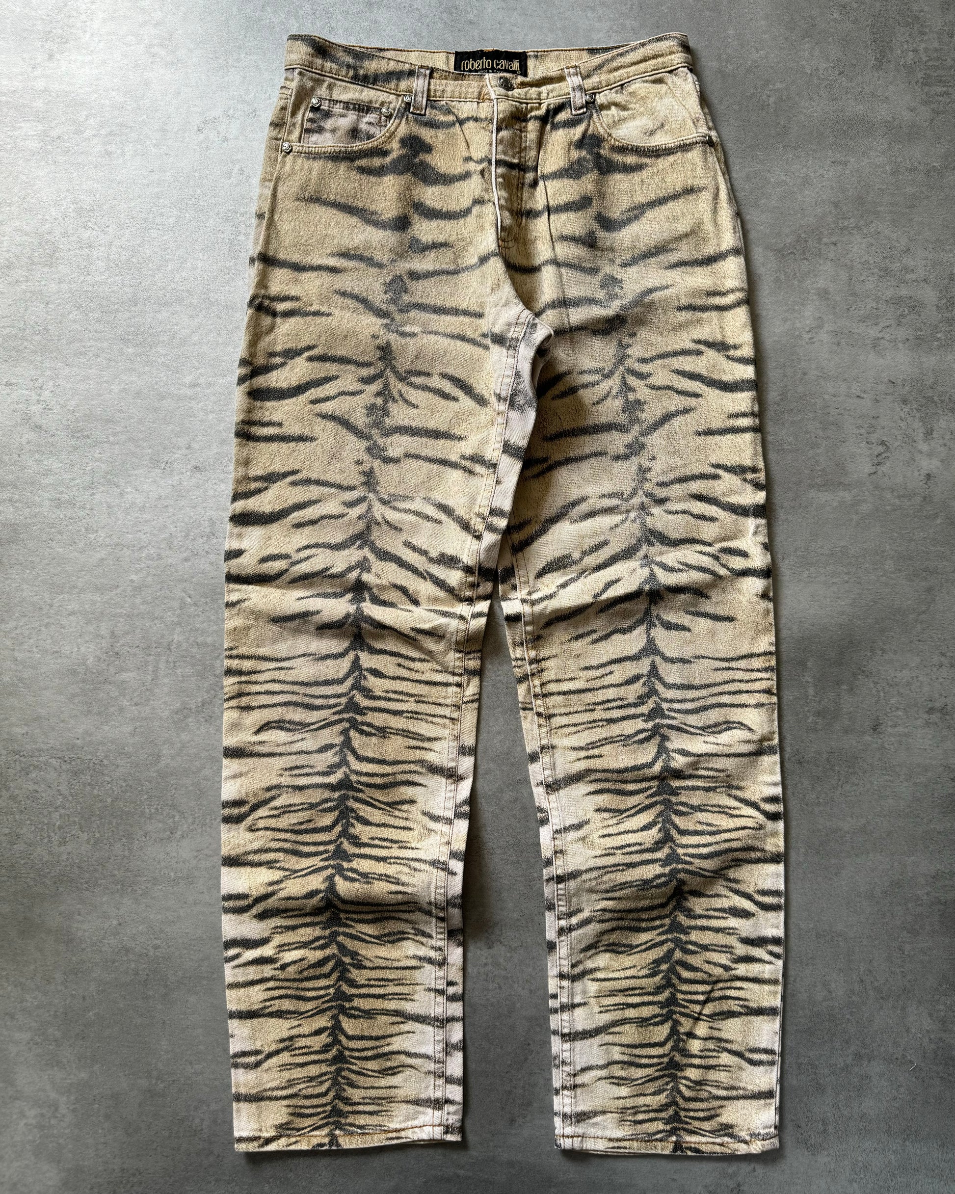 2000s Roberto Cavalli Safari Relaxed Pants  (M) - 1