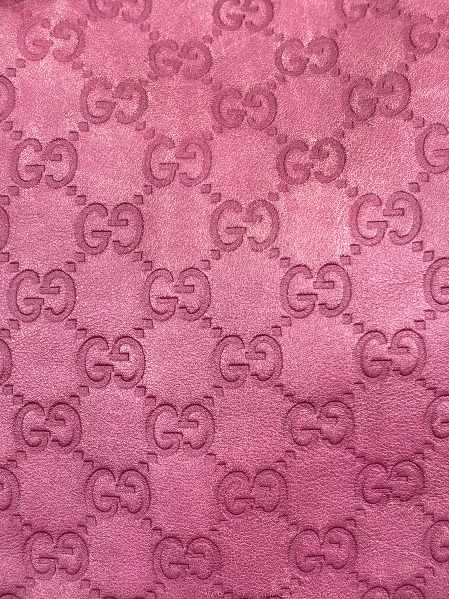 Gucci Berry Pink Leather Guccissima Embossed Totebag hMEQZVHw 10