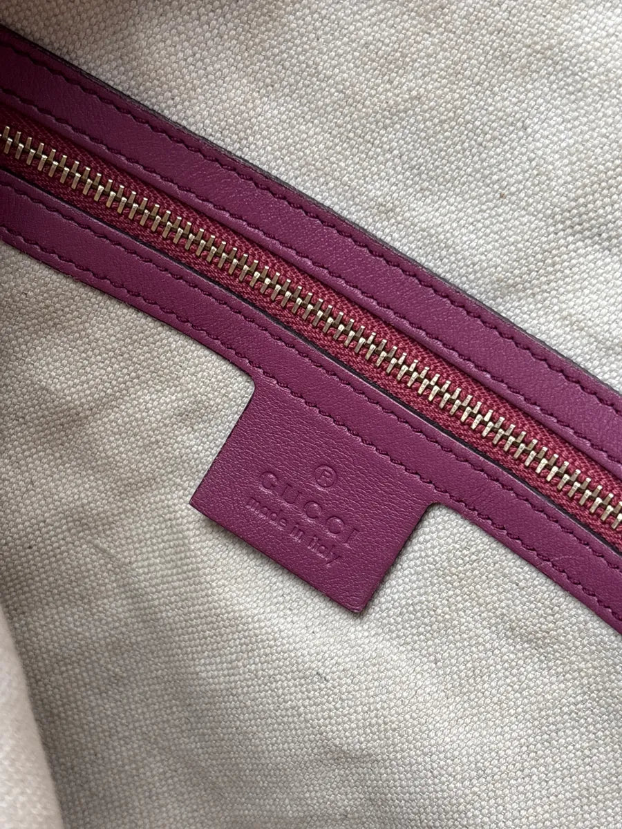 Gucci Berry Pink Leather Guccissima Embossed Totebag hMEQZVHw 20