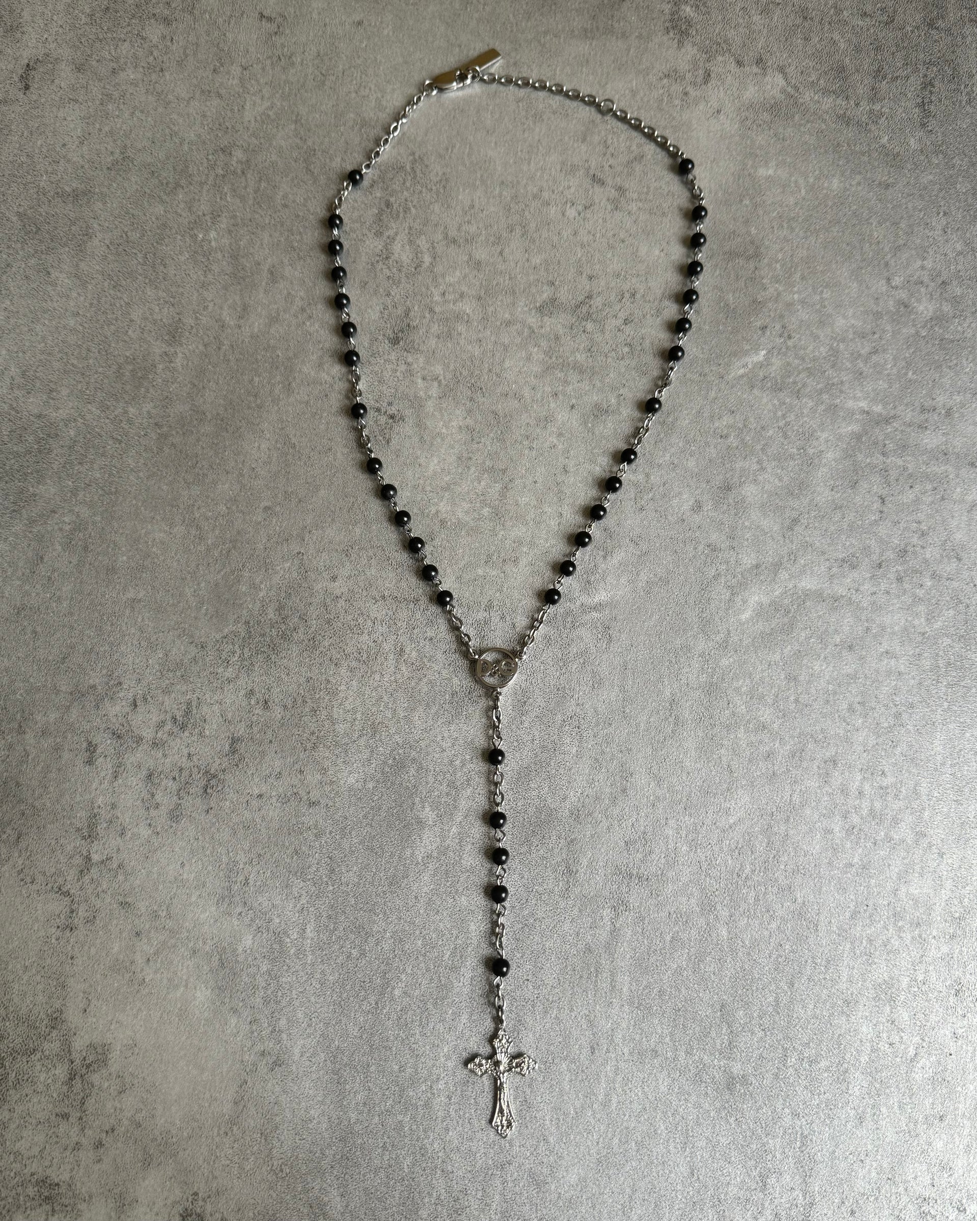 Dolce & Gabbana Black Rosary Necklace (OS) – Dolce Vita Hub