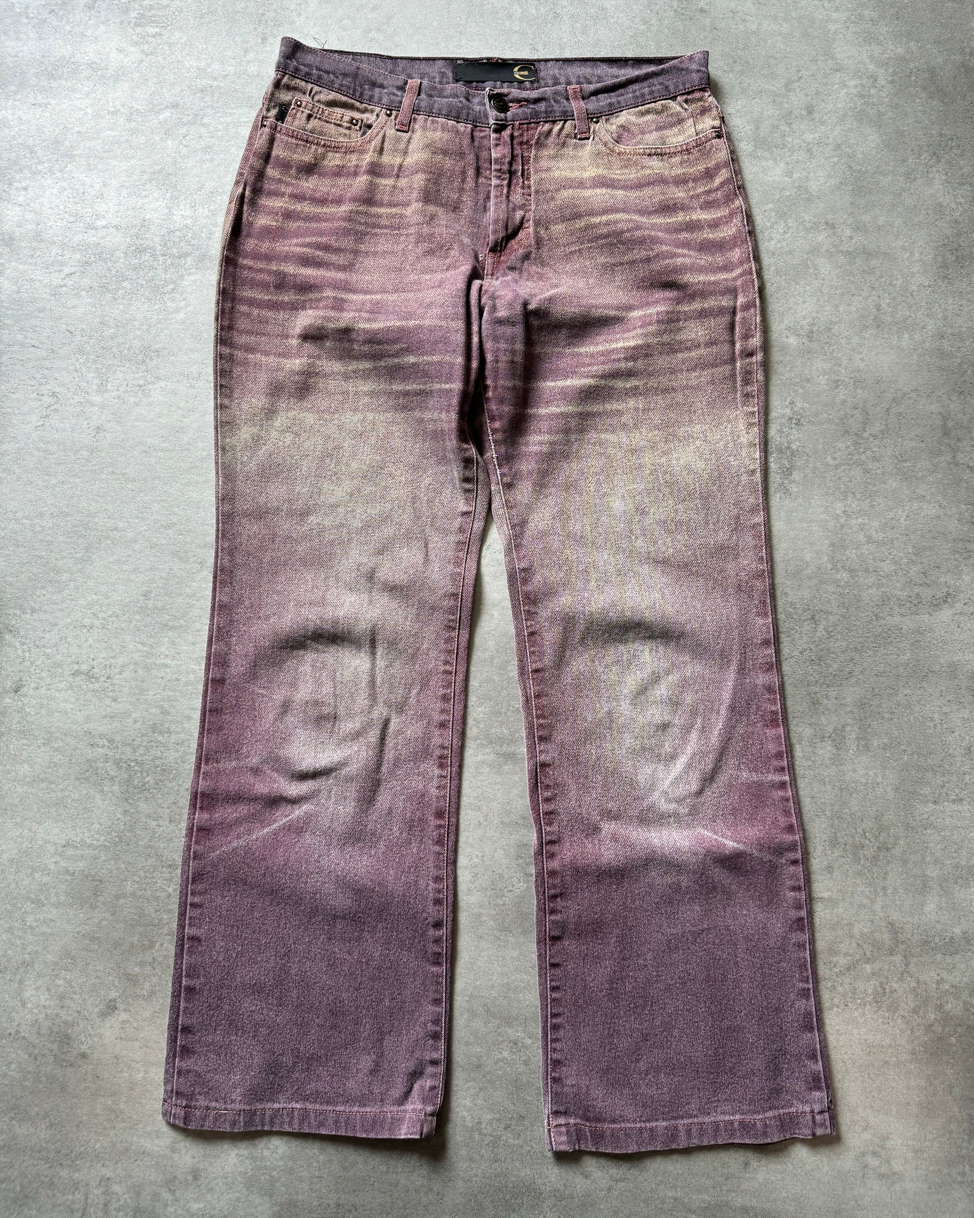 SS2004 Cavalli Faded Purple Relaxed Pants (M) - 5