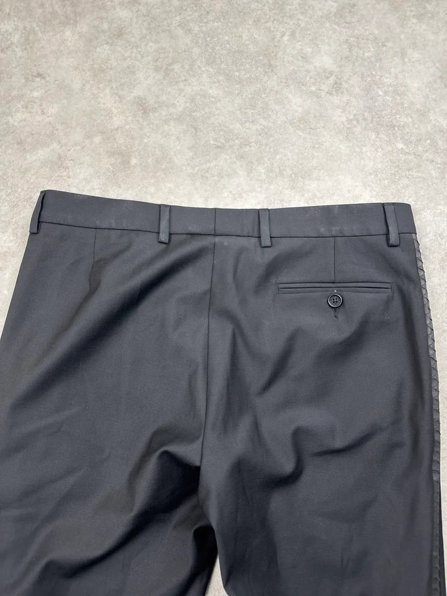 Philipp Plein Black Wool Python Pants hRrhZGTK 6