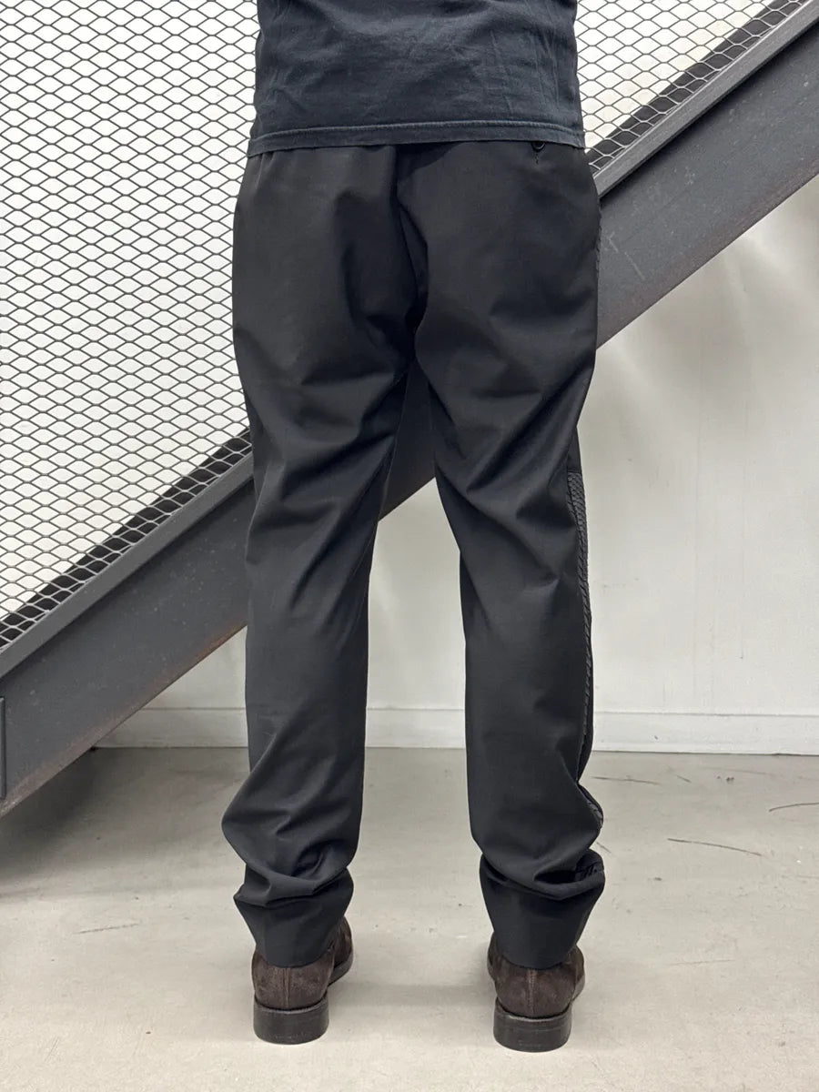 Philipp Plein Black Wool Python Pants hRrhZGTK 3