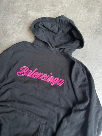 AW2019 Balenciaga Barbie Kering Pink & Black Hoodie (S/M) - 11