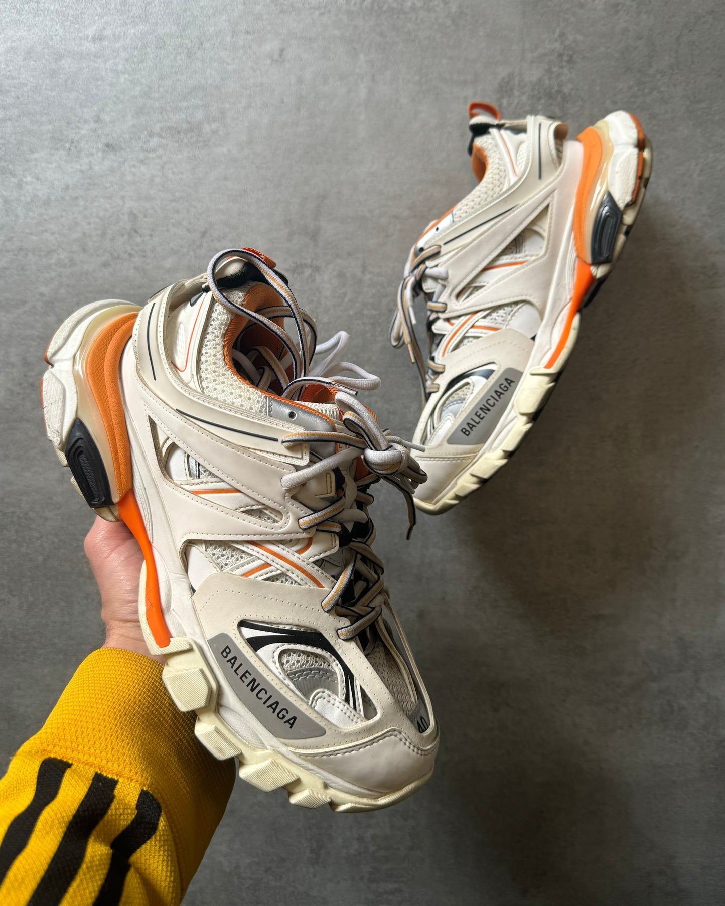Balenciaga white and orange hot sale