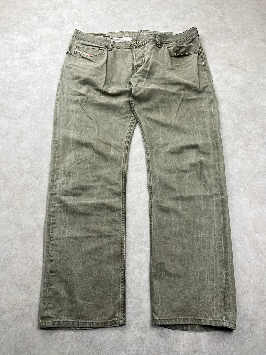 Diesel Waykee Washed Olive Denim Jeans hVUMcujQ 0