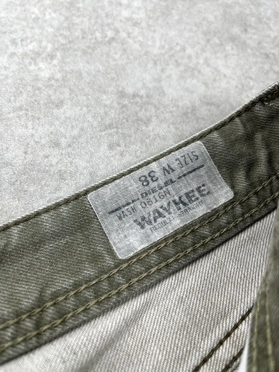 Diesel Waykee Washed Olive Denim Jeans hVUMcujQ 13