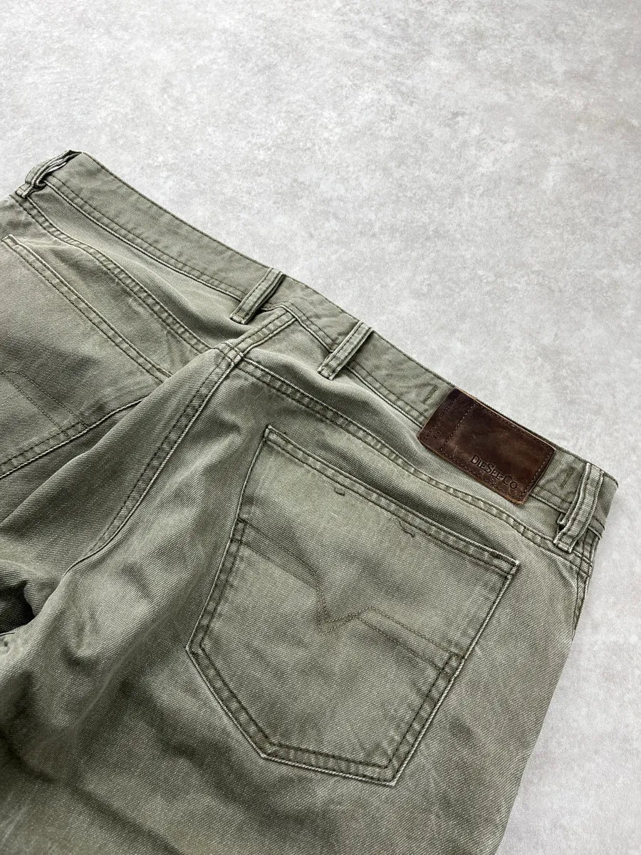 Diesel Waykee Washed Olive Denim Jeans hVUMcujQ 9