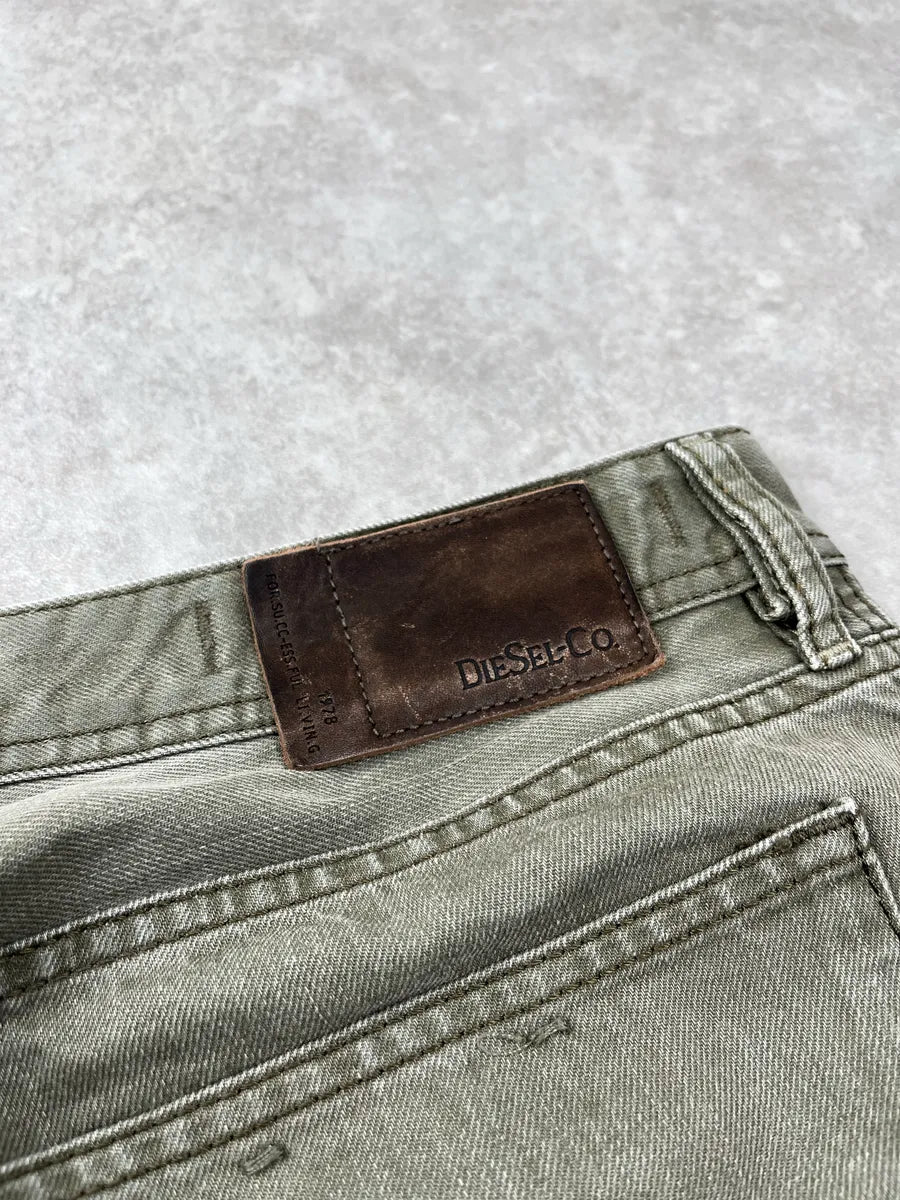 Diesel Waykee Washed Olive Denim Jeans hVUMcujQ 11