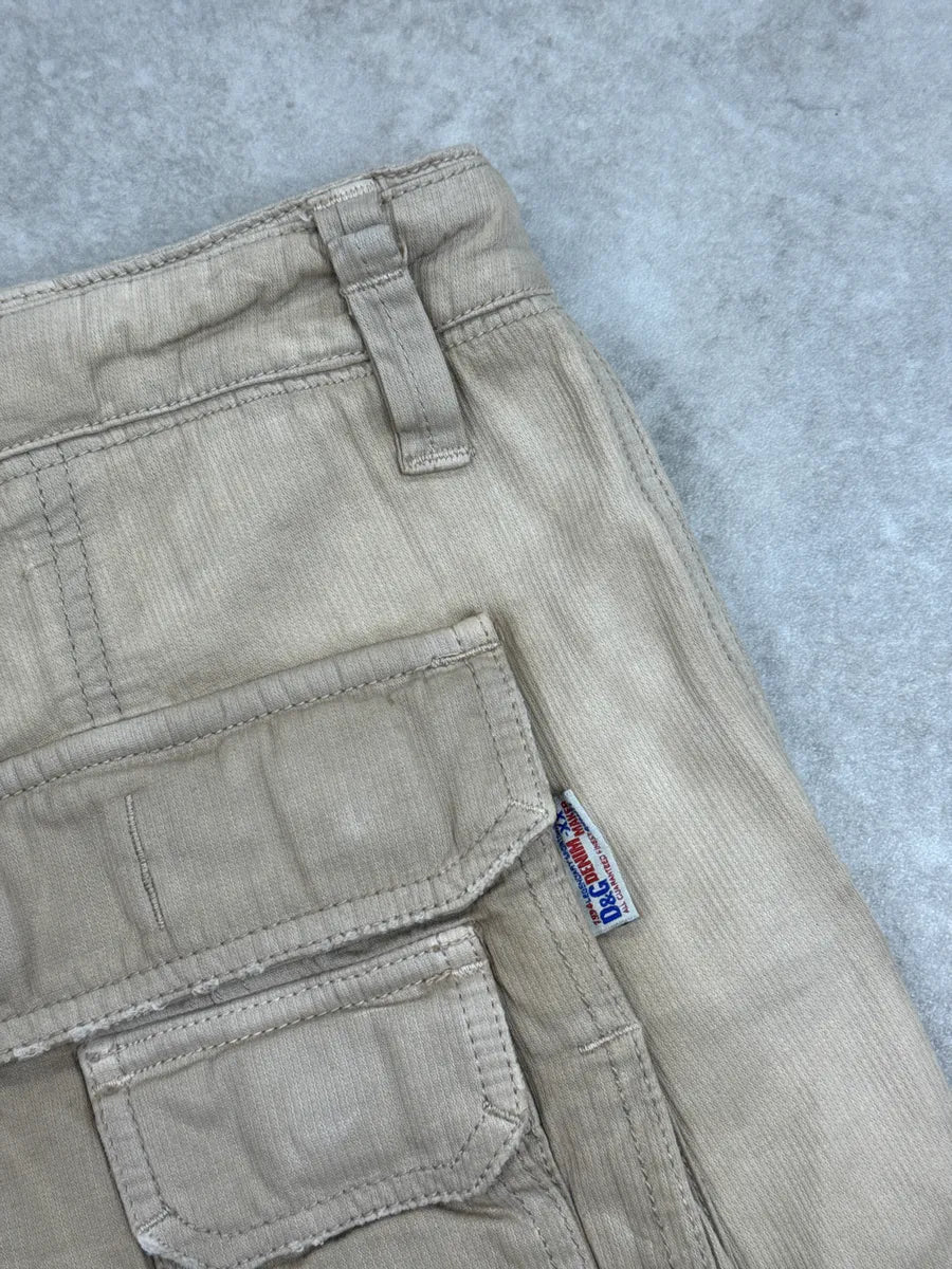 AW2004 Dolce & Gabbana Sand Beige Multi-Pocket Hem Shorts haXKXRCr 13