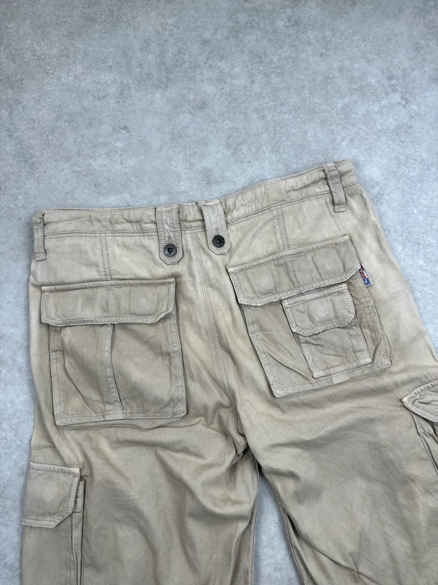 AW2004 Dolce & Gabbana Sand Beige Multi-Pocket Hem Shorts haXKXRCr 10