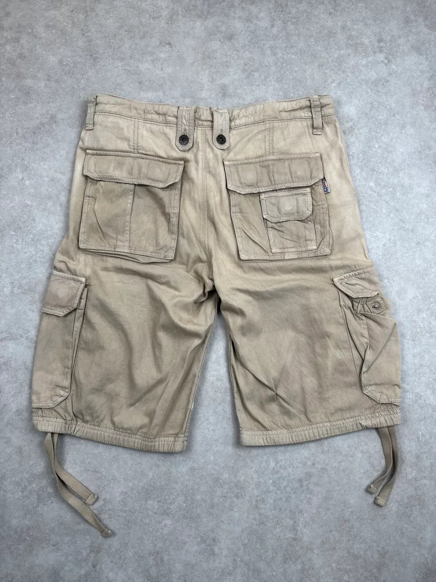 AW2004 Dolce & Gabbana Sand Beige Multi-Pocket Hem Shorts haXKXRCr 5