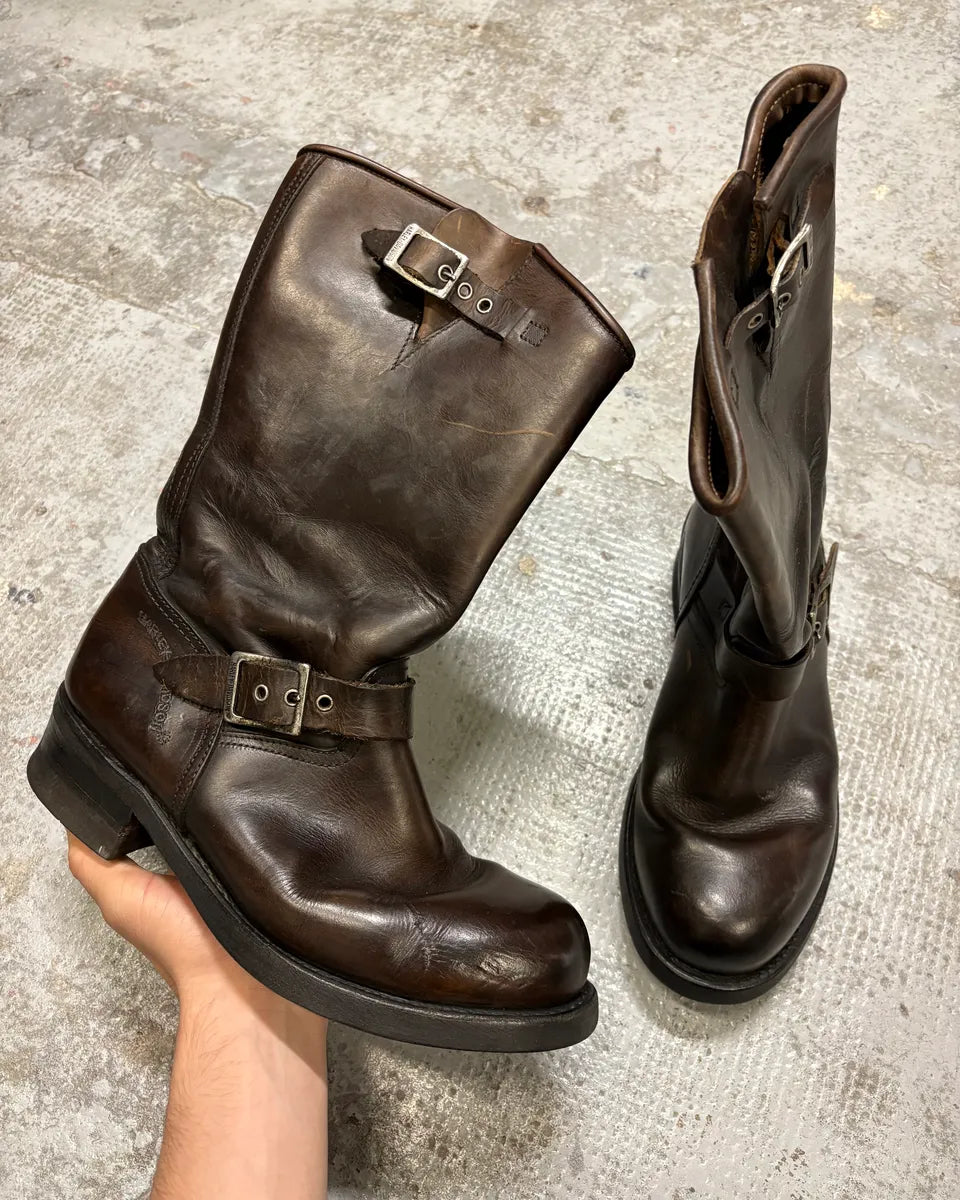Harley Davidson Brown Ankle Leather Boots ijcbjUM 0