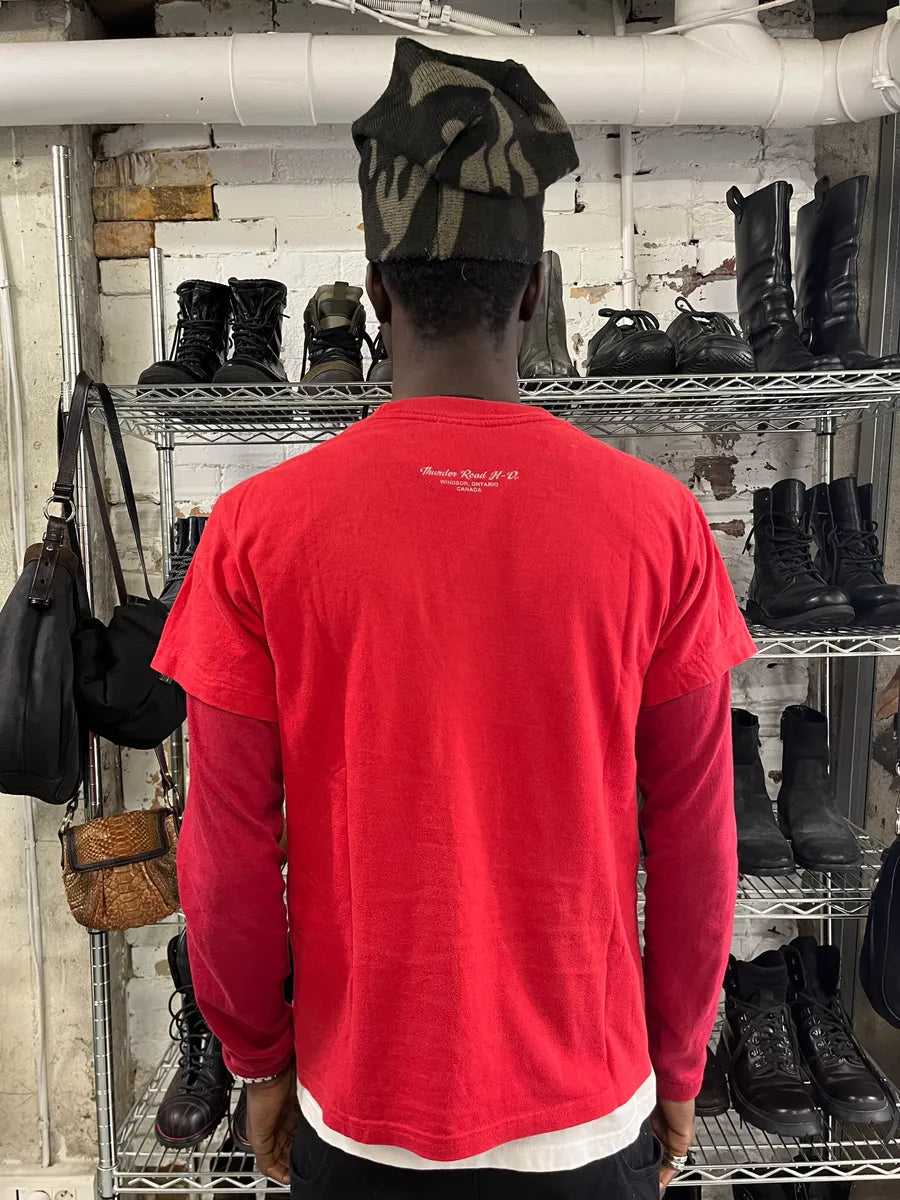 Harley Davidson Comics Red Biker T-Shirt JoYEypE 2