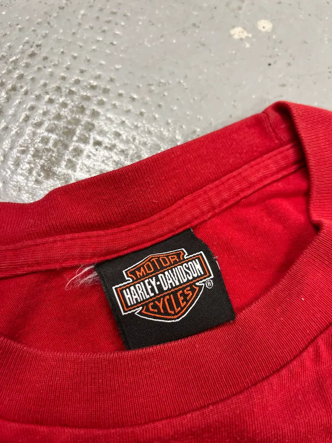 Harley Davidson Comics Red Biker T-Shirt JoYEypE 7