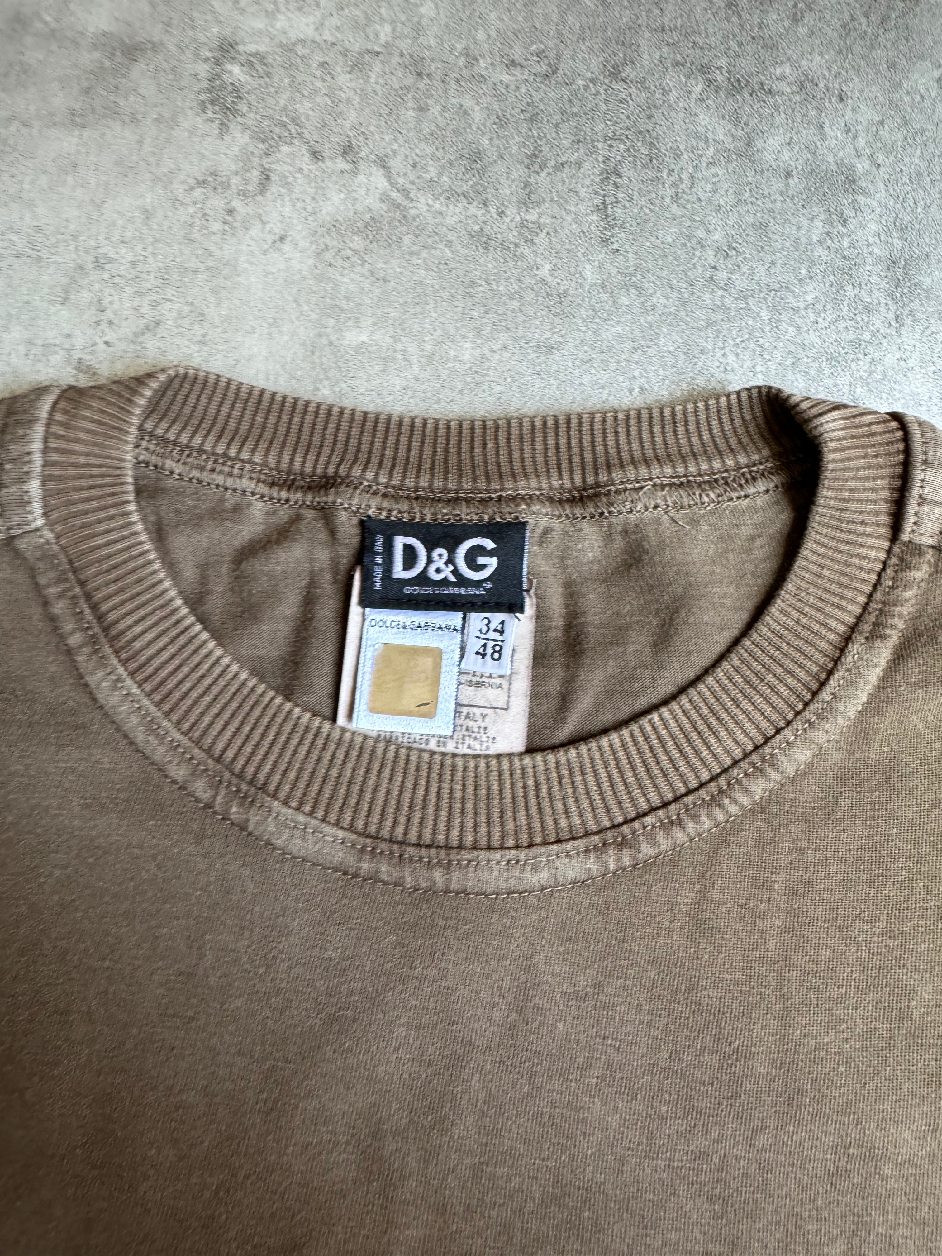 AW2004 Dolce & Gabbana Brown Utility Combat Longsleeve (M) - 7