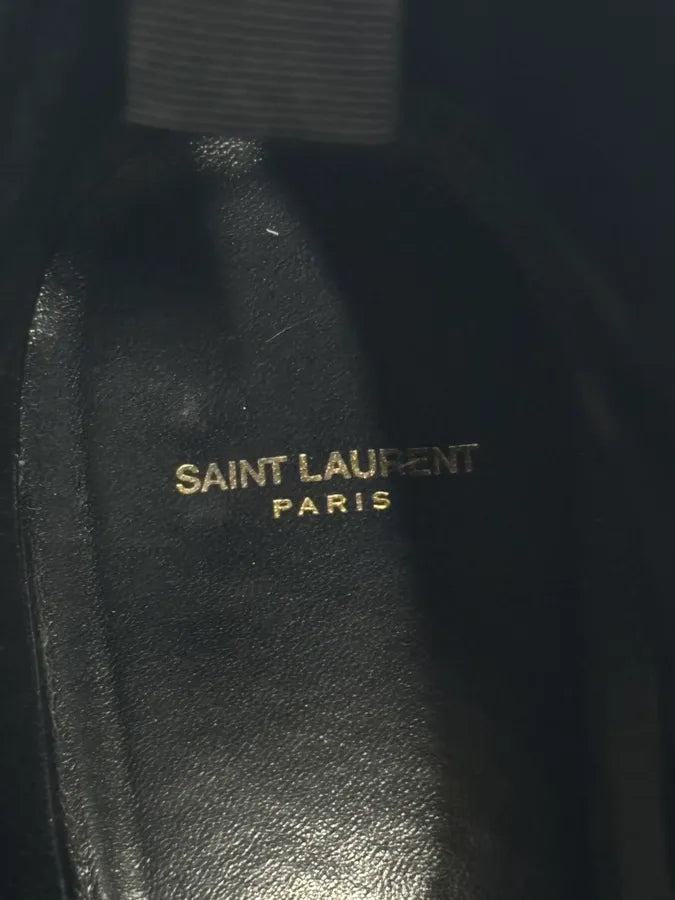 SS2014 Saint Laurent Black Zebra Leather Boots by Hedi Slimane ssDiECq 16