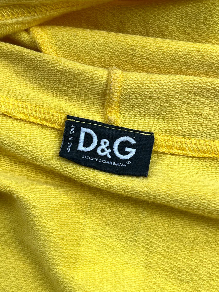AW2005 Dolce & Gabbana Yellow Batman Graphic Zip-Up Hoodie heeSTFlA 12