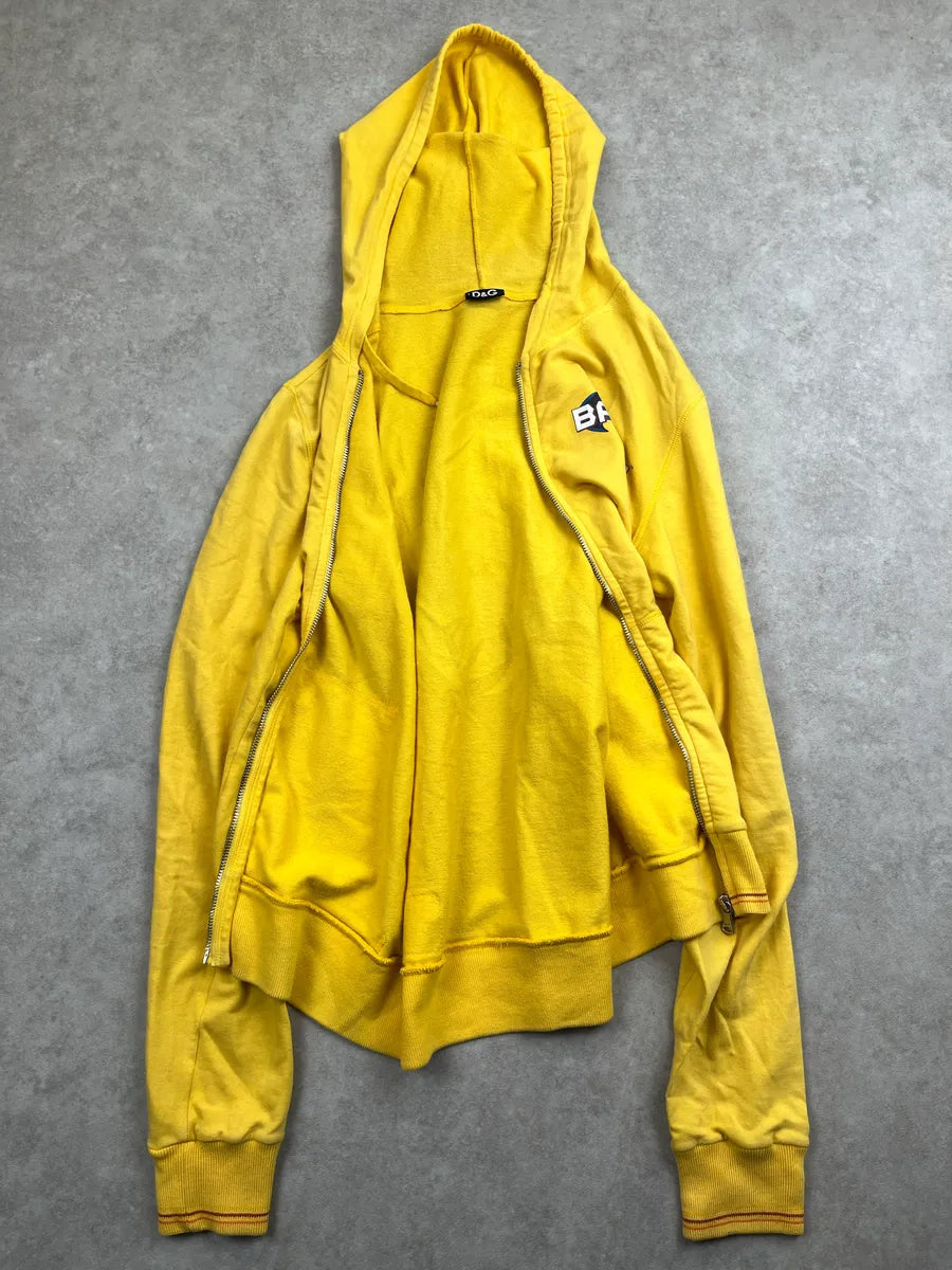 AW2005 Dolce & Gabbana Yellow Batman Graphic Zip-Up Hoodie heeSTFlA 4