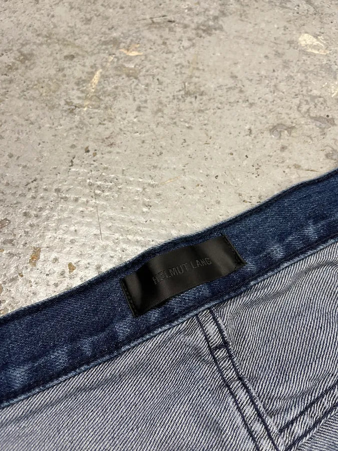 Helmut Lang 3-Zips Navy Denim Jeans XghsqHW 10