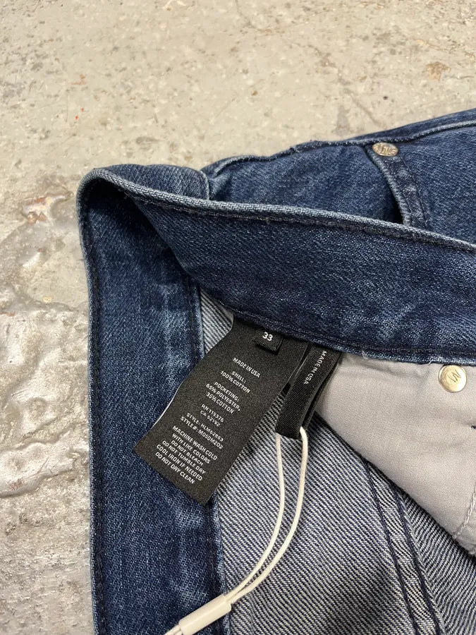 Helmut Lang 3-Zips Navy Denim Jeans XghsqHW 11