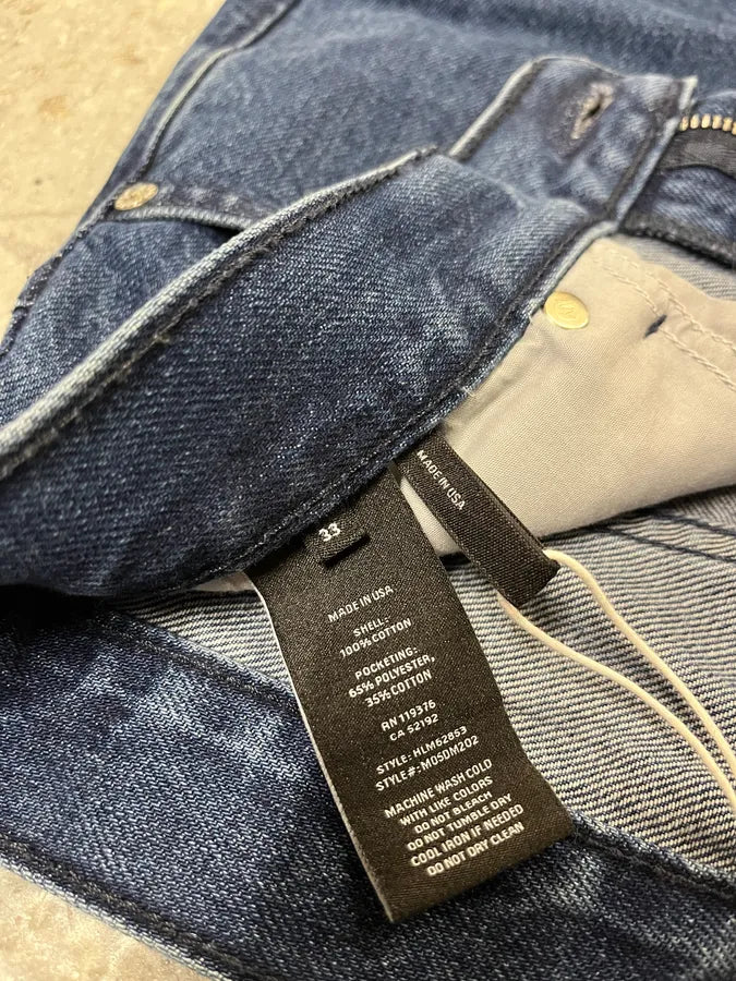 Helmut Lang 3-Zips Navy Denim Jeans XghsqHW 12