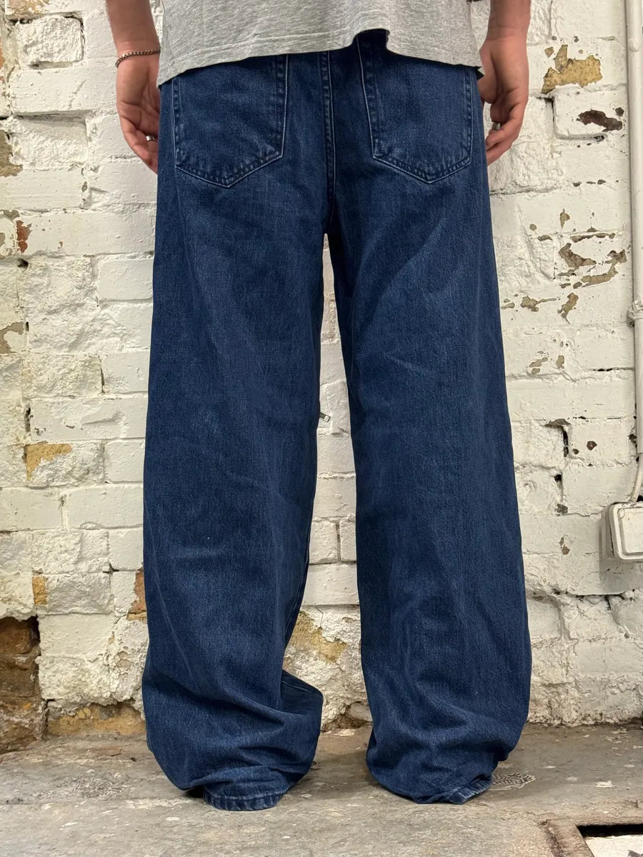 Helmut Lang 3-Zips Navy Denim Jeans XghsqHW 3