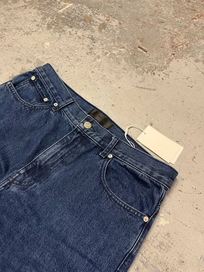 Helmut Lang 3-Zips Navy Denim Jeans XghsqHW 5