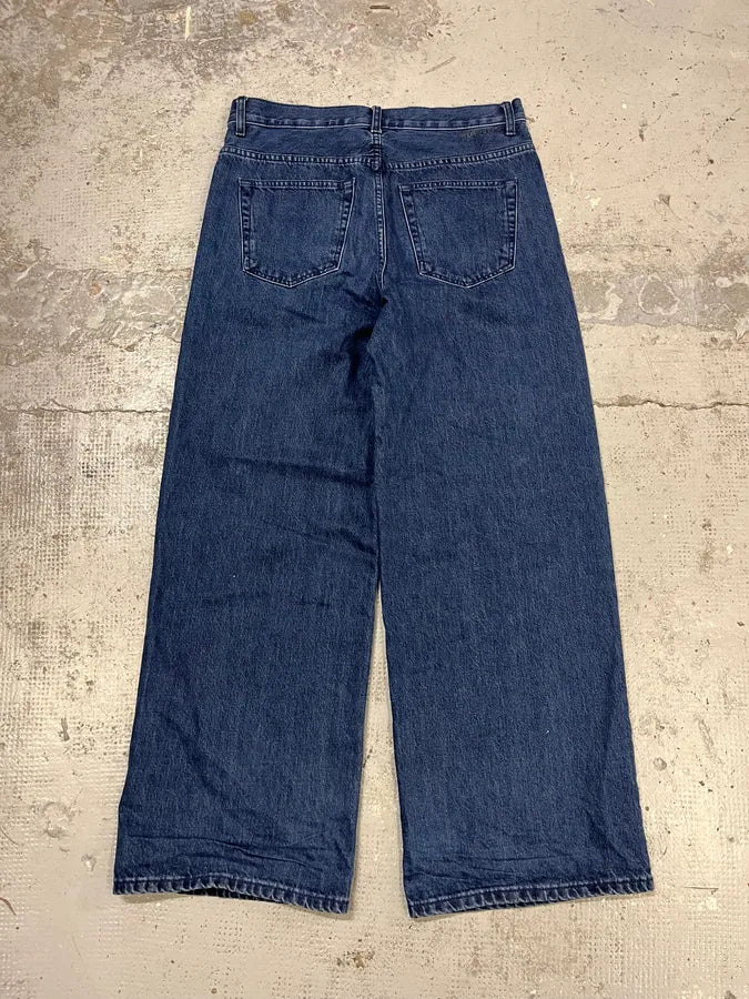 Helmut Lang 3-Zips Navy Denim Jeans XghsqHW 7