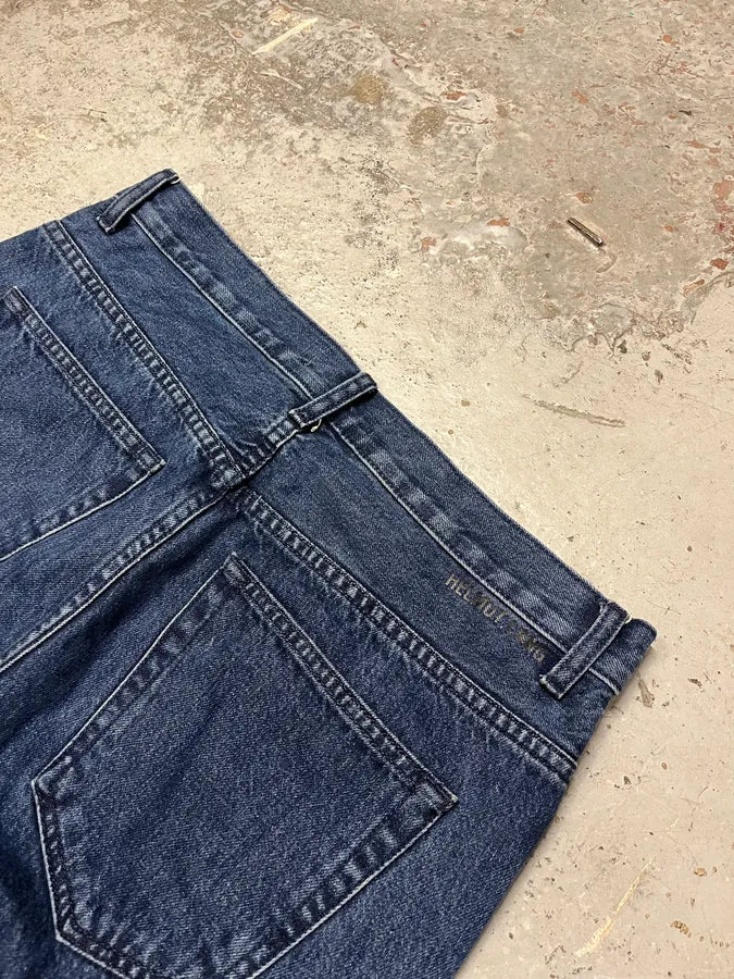 Helmut Lang 3-Zips Navy Denim Jeans XghsqHW 8