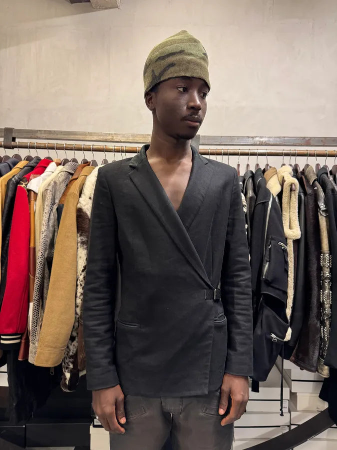 Helmut Lang Asymmetrical Black Blazer Jacket qxDZFzs 1