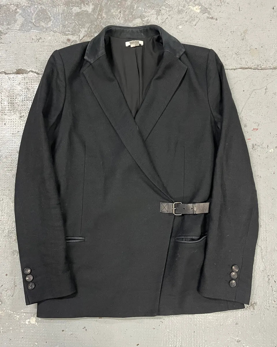 Helmut Lang Asymmetrical Black Blazer Jacket qxDZFzs 0