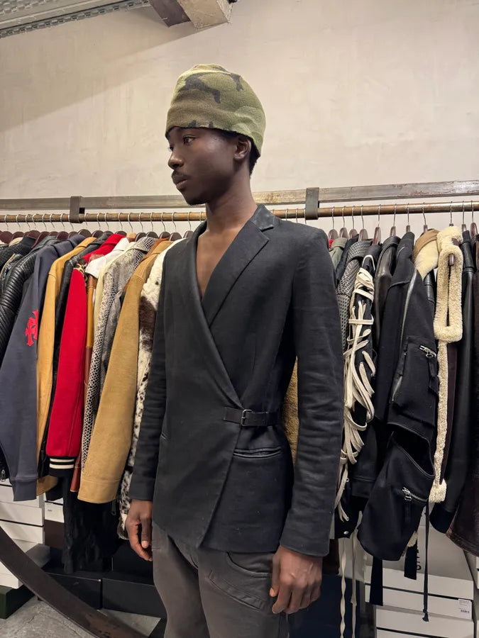 Helmut Lang Asymmetrical Black Blazer Jacket qxDZFzs 2