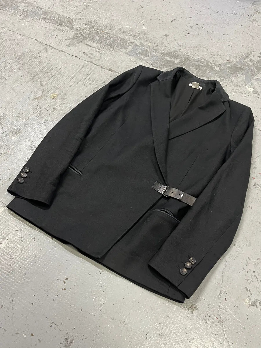 Helmut Lang Asymmetrical Black Blazer Jacket qxDZFzs 4