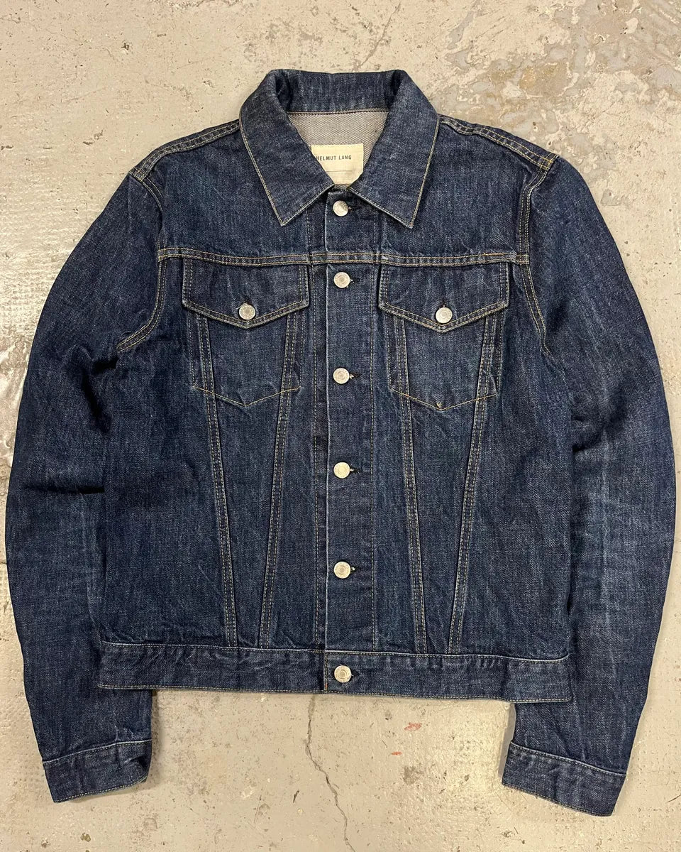 Helmut Lang Blue Denim Trucker Jacket ZXHeOyg 0