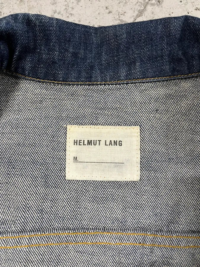 Helmut Lang Blue Denim Trucker Jacket ZXHeOyg 7